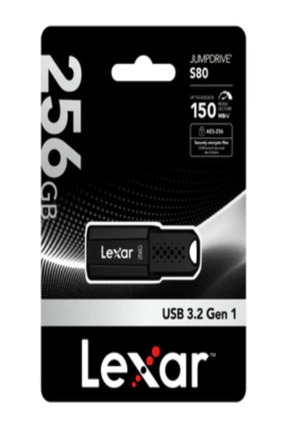 Lexar JumpDrive® gen1 , 256GB S80 USB 3.2 Flash Drive USB Bellek
