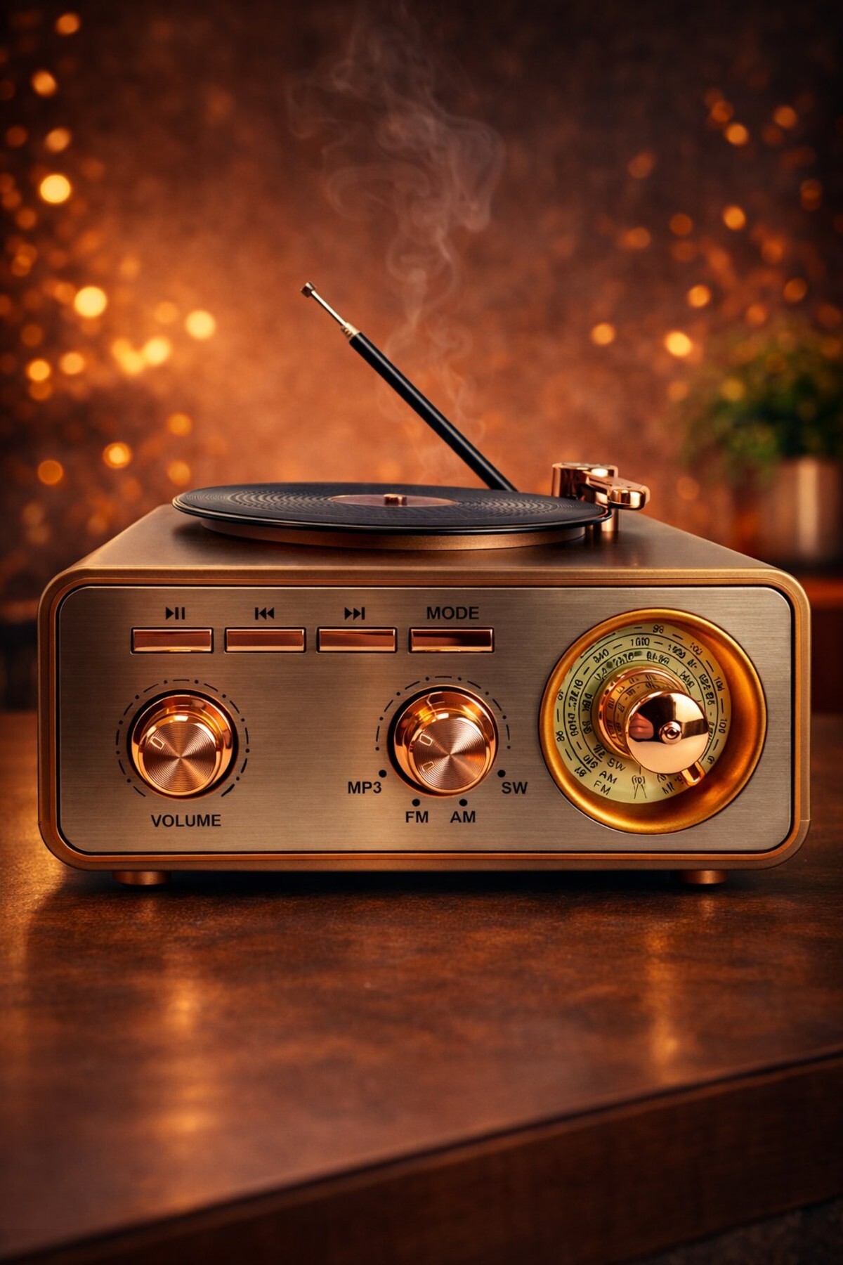 corcishop MD1317 Nostaljik Bluetooth Hoparlör Retro Radyo FM/AM/SW
