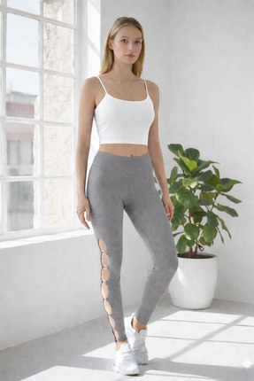 HUMAN LOVE HALKA DETAYLI TAYT VE İNCE ASKILI CROP