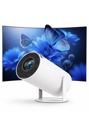 technozi Taplin TP-720 Mini Taşınabilir Projektör 1080P Full HD Youtube ve Ne...