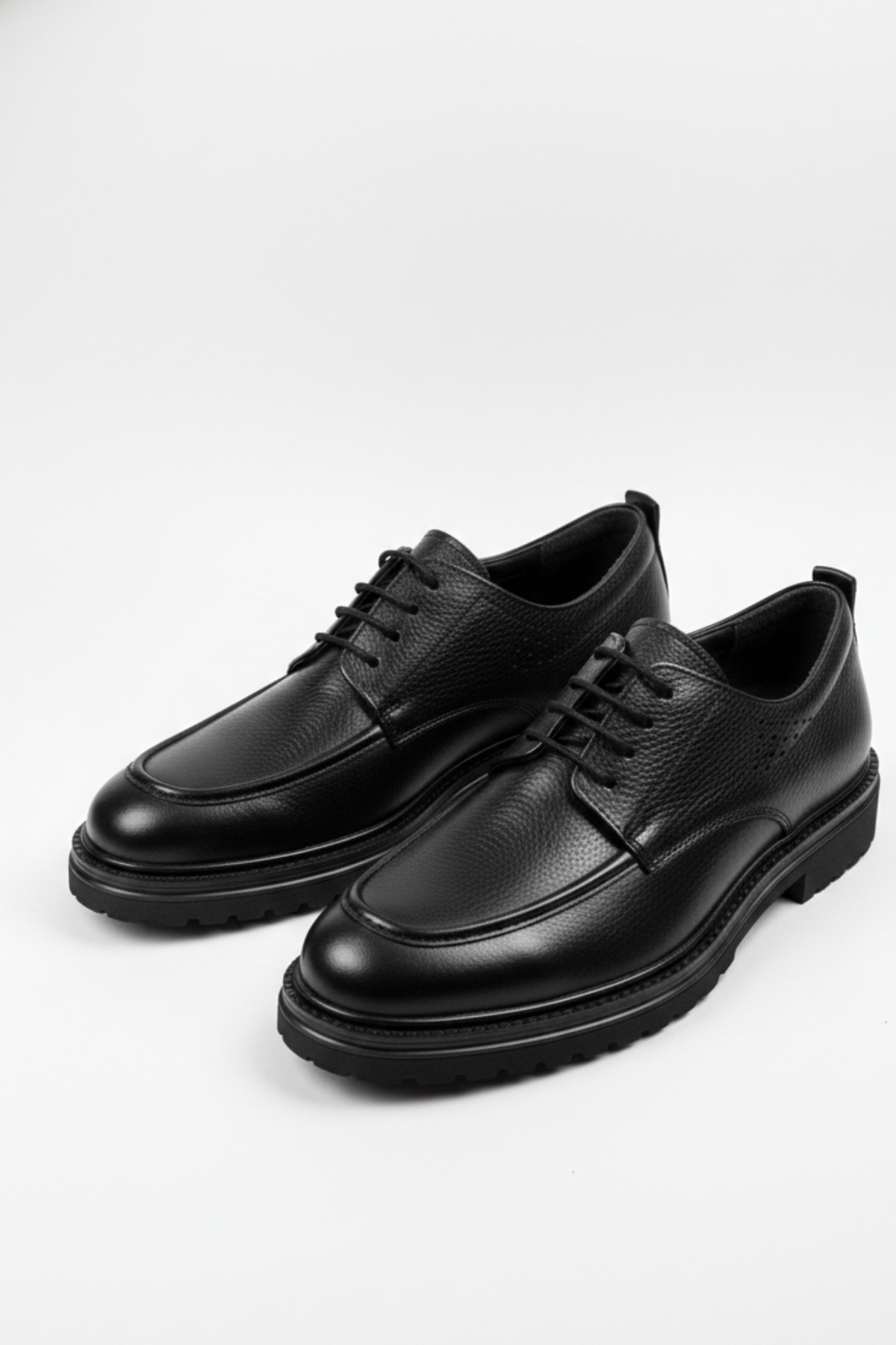 LUSIVE  %100 Hakiki Deri Siyah Günlük Rahat Klasik Erkek Ayakkabı LUASS28AL0045