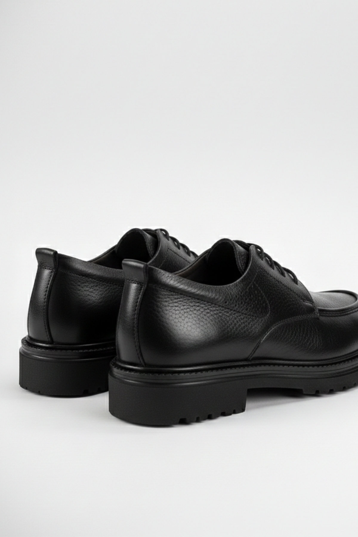LUSIVE  %100 Hakiki Deri Siyah Günlük Rahat Klasik Erkek Ayakkabı LUASS28AL0045 - Görsel 5