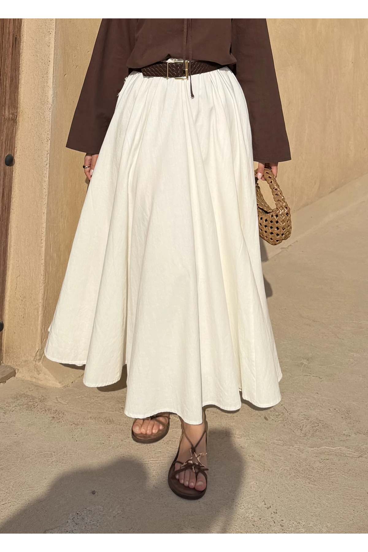 MODA AKSA  1285 VOLUMLÜ %100 PAMUK KETEK beyaz