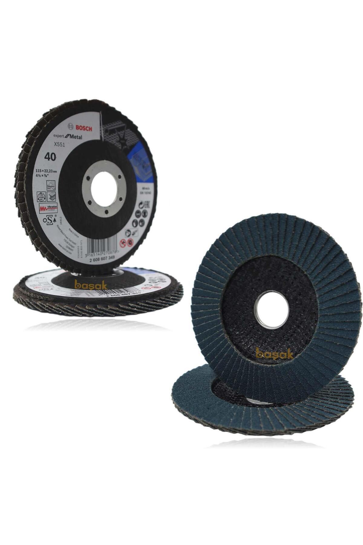 Bosch Expert 115 mm 40 Kum X551 Fiber Metal-Inox Flap Disk (1 Ad