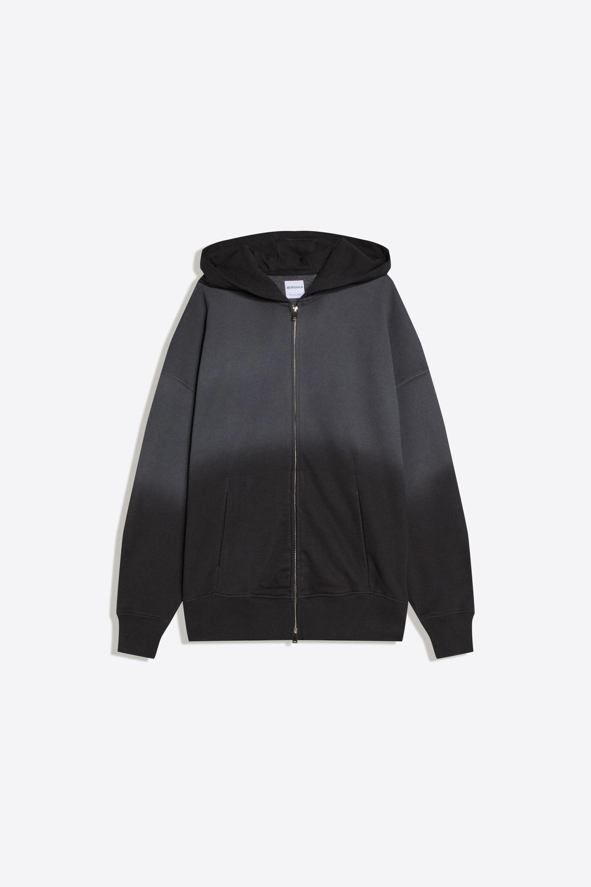 Bershka  Oversize kapüşonlu fermuarlı sweatshirt - Görsel 5