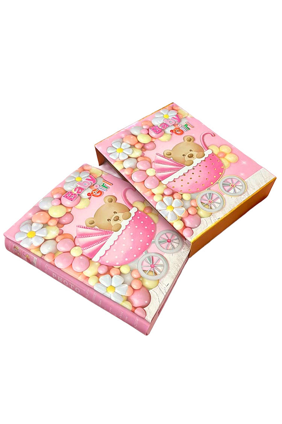 Relavant 200'lük Kız Bebek Albümü / Çocuk Albümü - Pembe 10x15 Cm Fotoluk fotoğrafı 2 (önizleme)