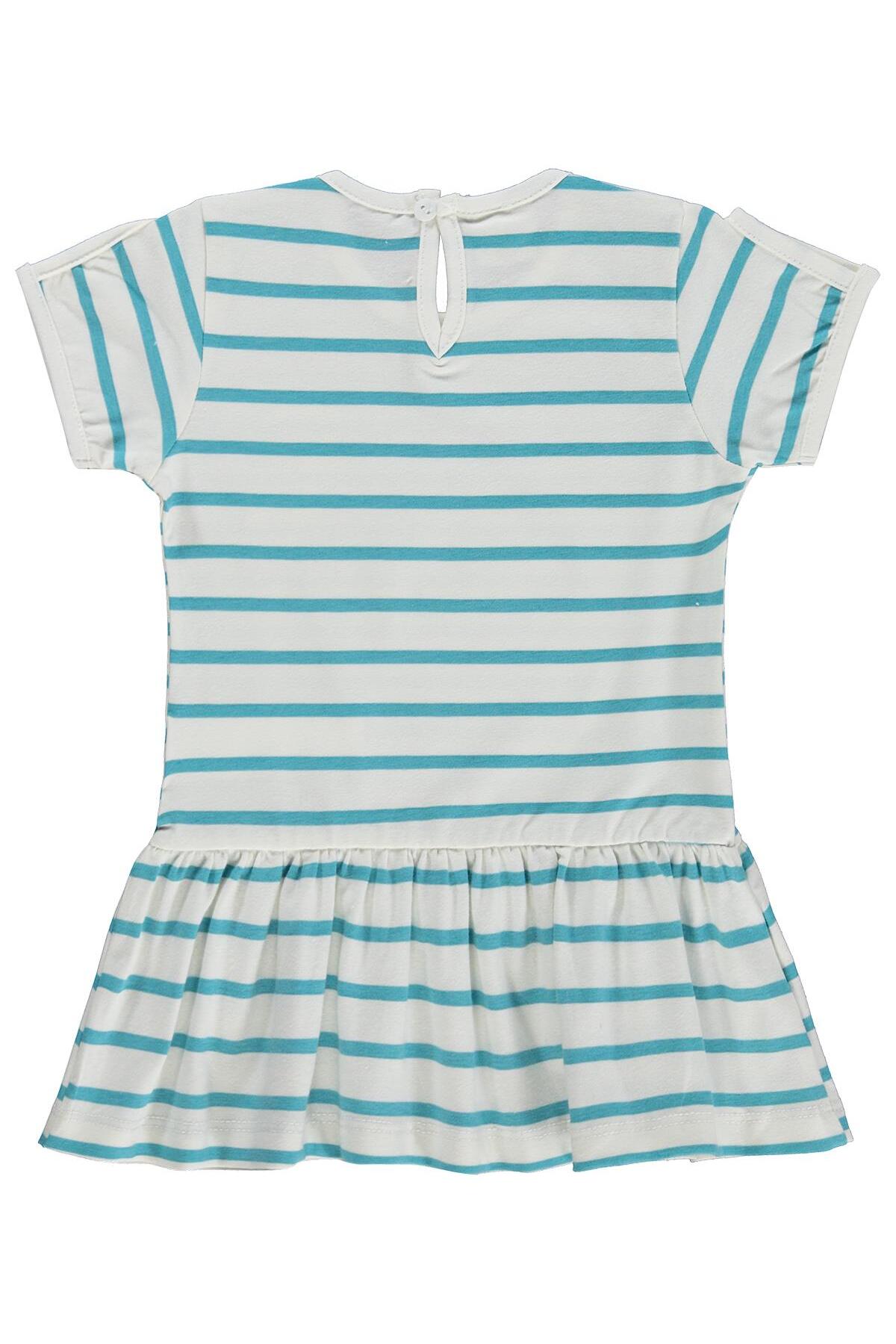 Civil Baby Mobil Çiçekli Çizgi Emp 6-18 Ay Jile ve Elbise - Ekru 12-18 Ay fotoğrafı 2 (önizleme)