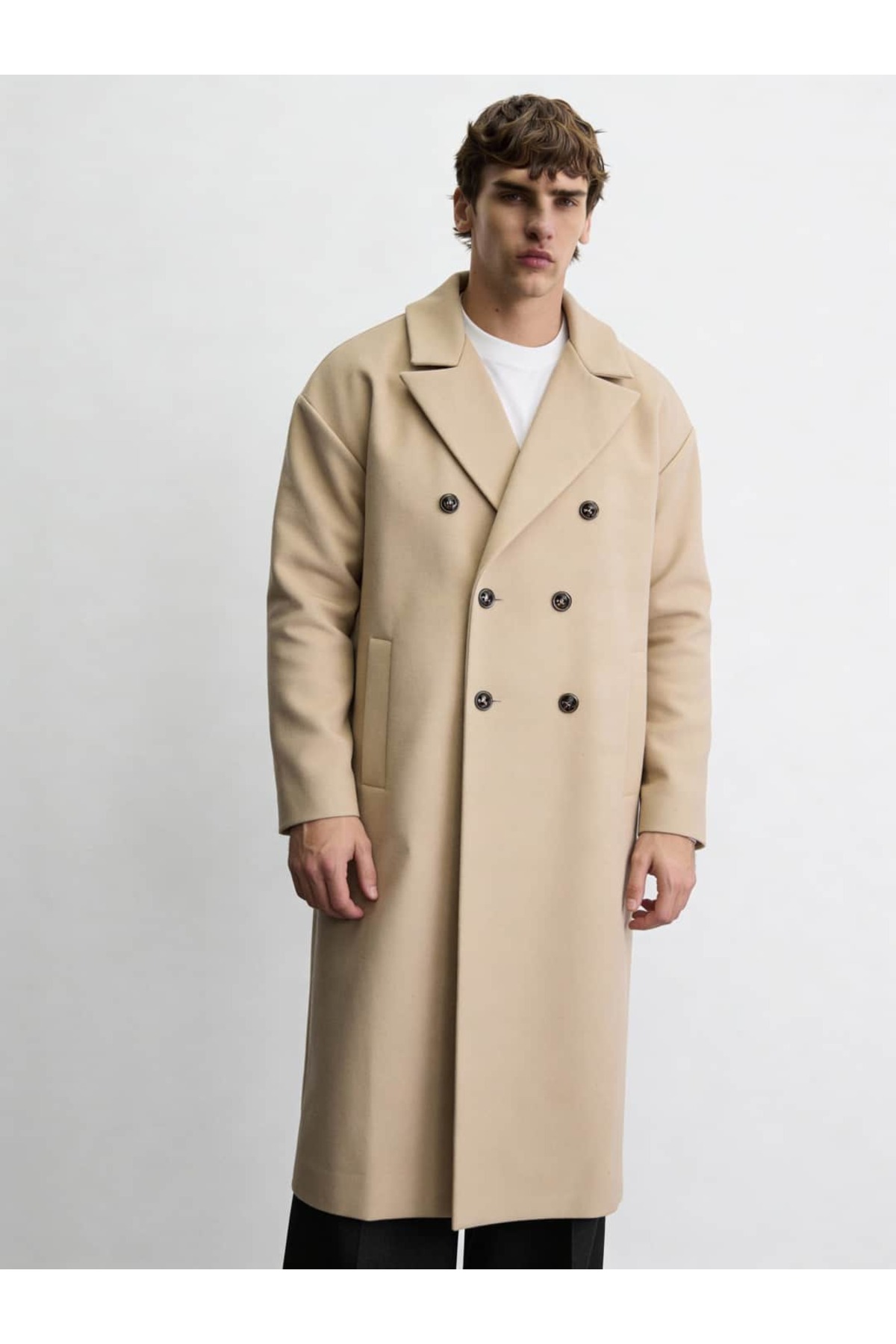 Atelier Old Money Siena Soft Touch Kaşe Kaban FW6001 görsel 2
