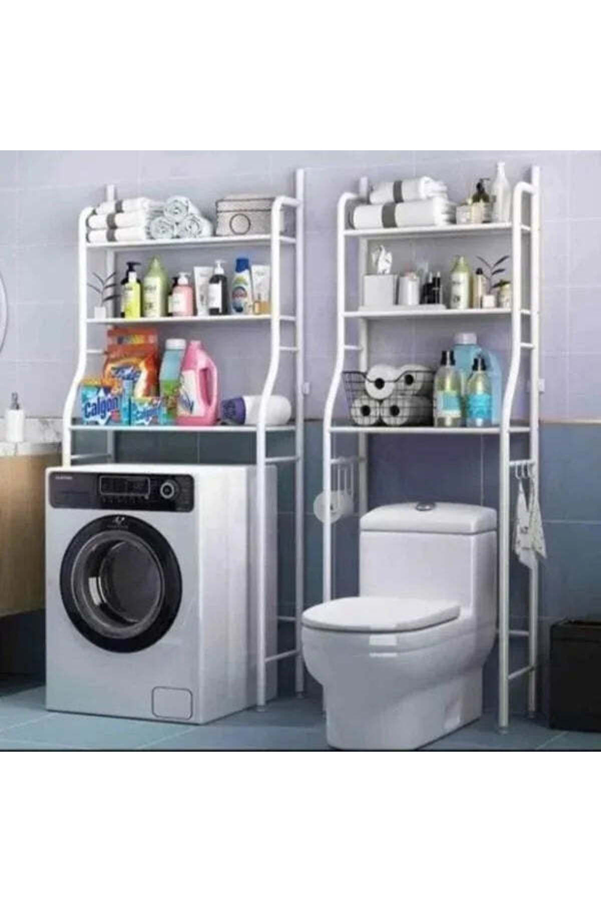 Promagg Μεταλλικό Ράφι για Πλυντήριο Ρούχων με 3 Ράφια 65 x 25 x 153 εκ.