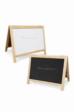 Woodenova Mini Yazı Tahtası ( Siyah Beyaz )
