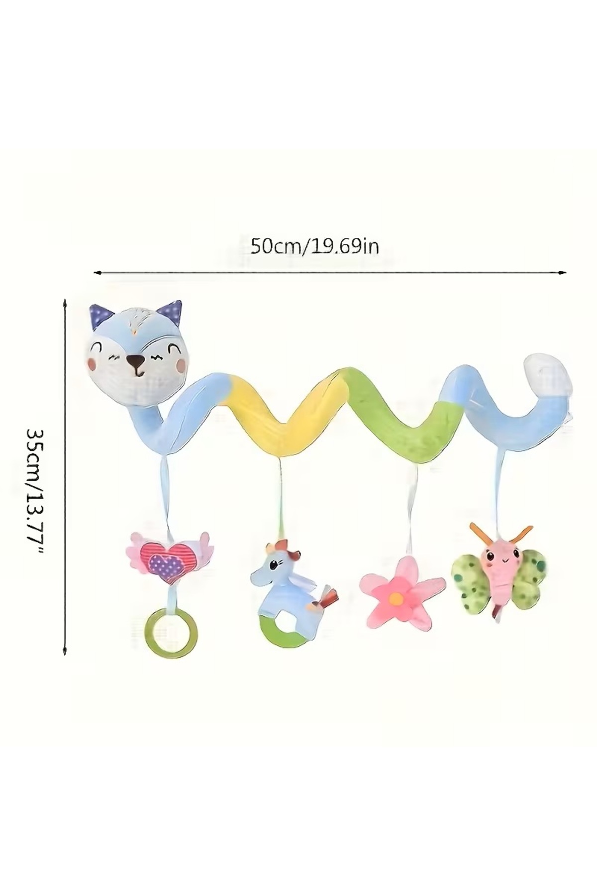 Schulzz Figürlü Yenidoğan Bebek Puset Beşik Yatak Çıngırağı Bebek Arabası Uyumlu Duyusal Oyuncaklar fotoğrafı 2 (önizleme)