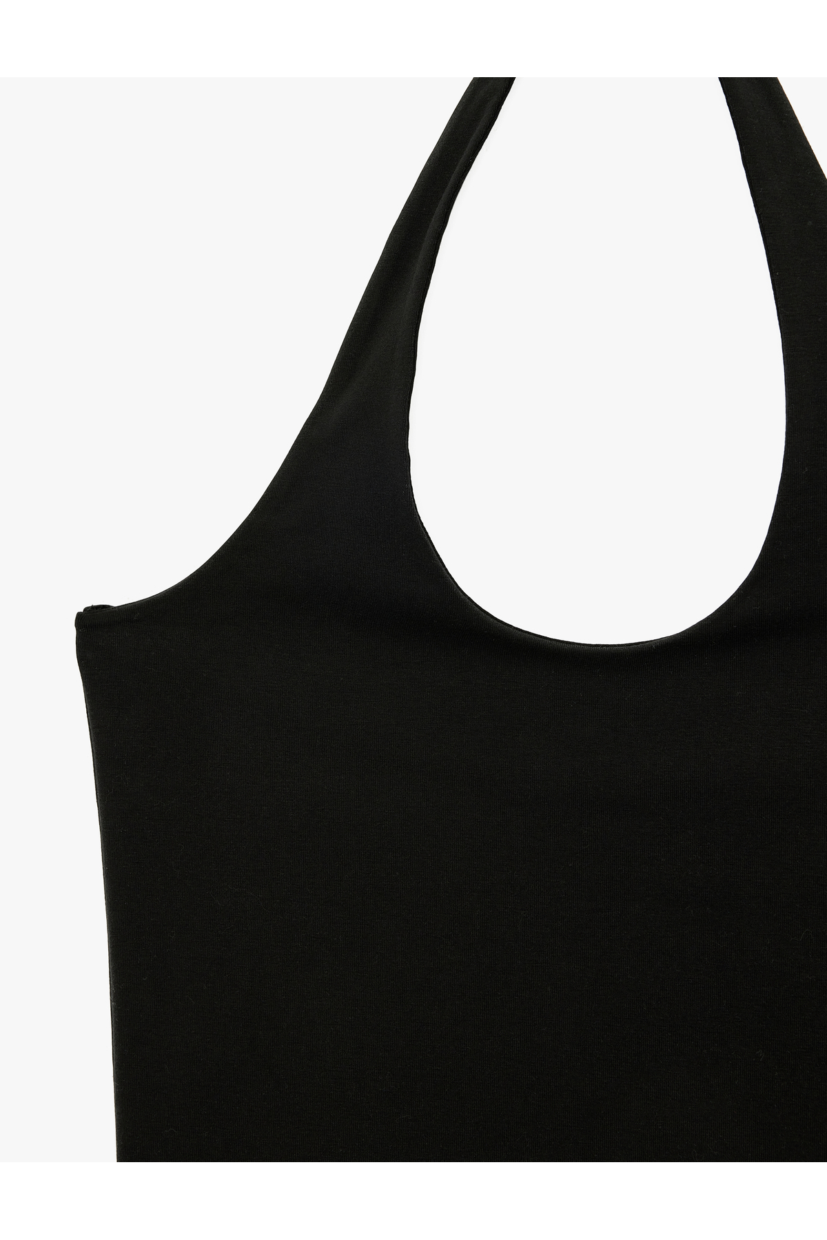 Koton Halter Yaka Kolsuz Pamuklu Crop Bluz görsel 4