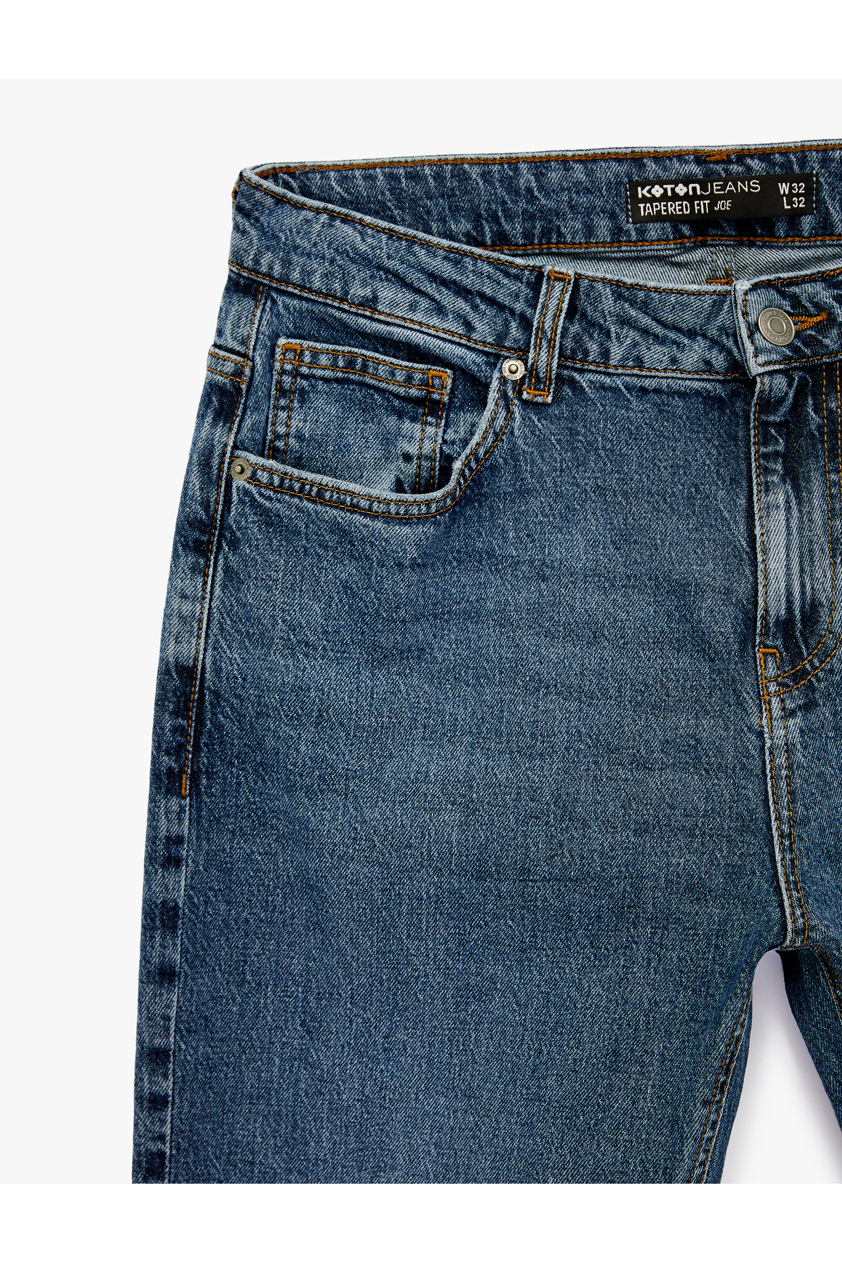 Koton Pamuklu Regular Fit Normal Bel Tapered Jean Pantolon - Joe Jean görsel 8