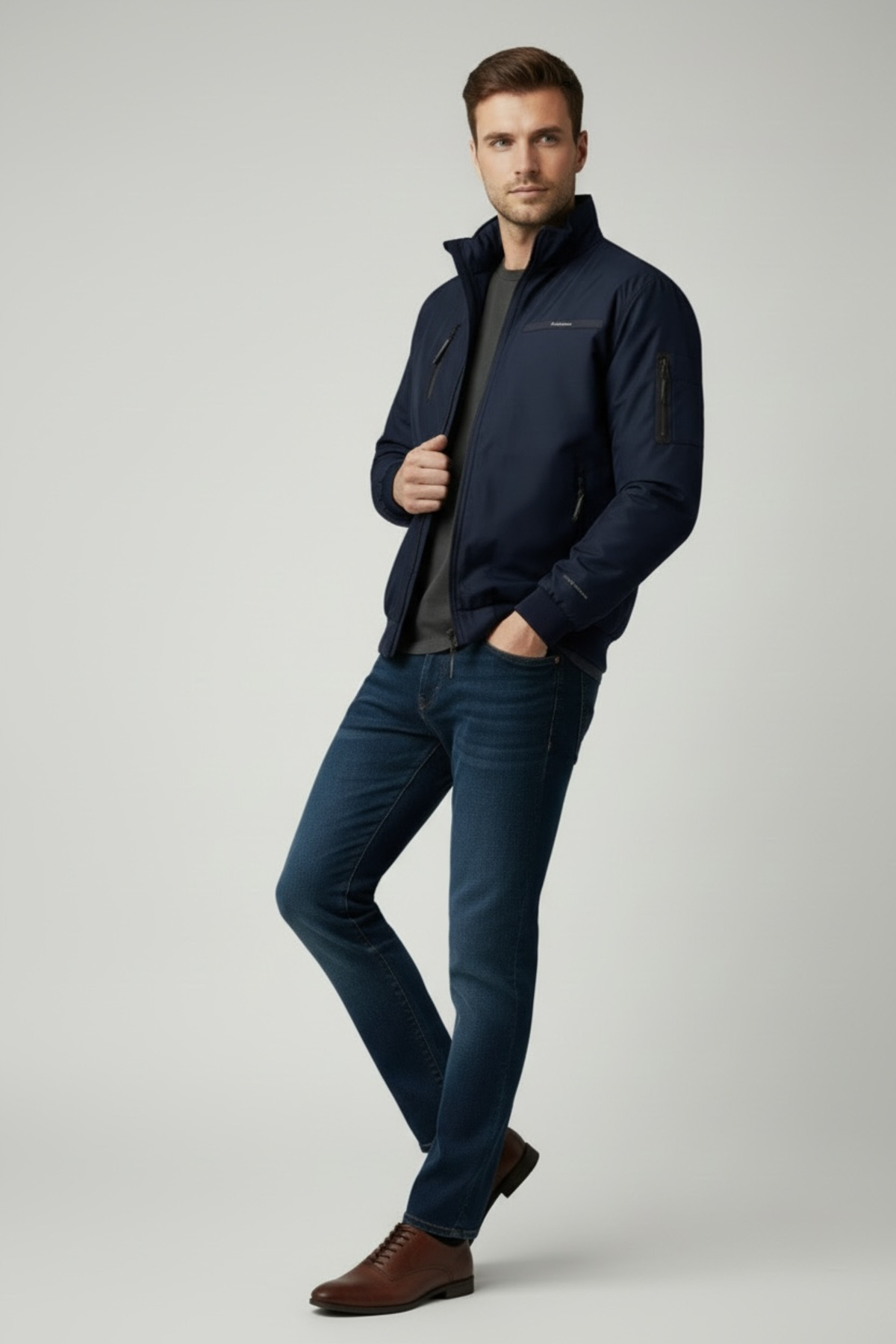 AtlasGiyim  Erkek Hafif Kışlık Mevsimlik Mont (Yeni sezon) - Görsel 2
