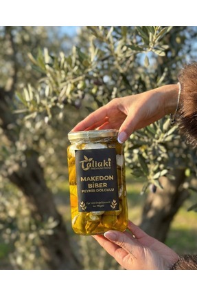 Taliaki Premium Food Peynir Dolgulu Makedon Biber 750 gr Hafif Acılı Çıtır Gu...