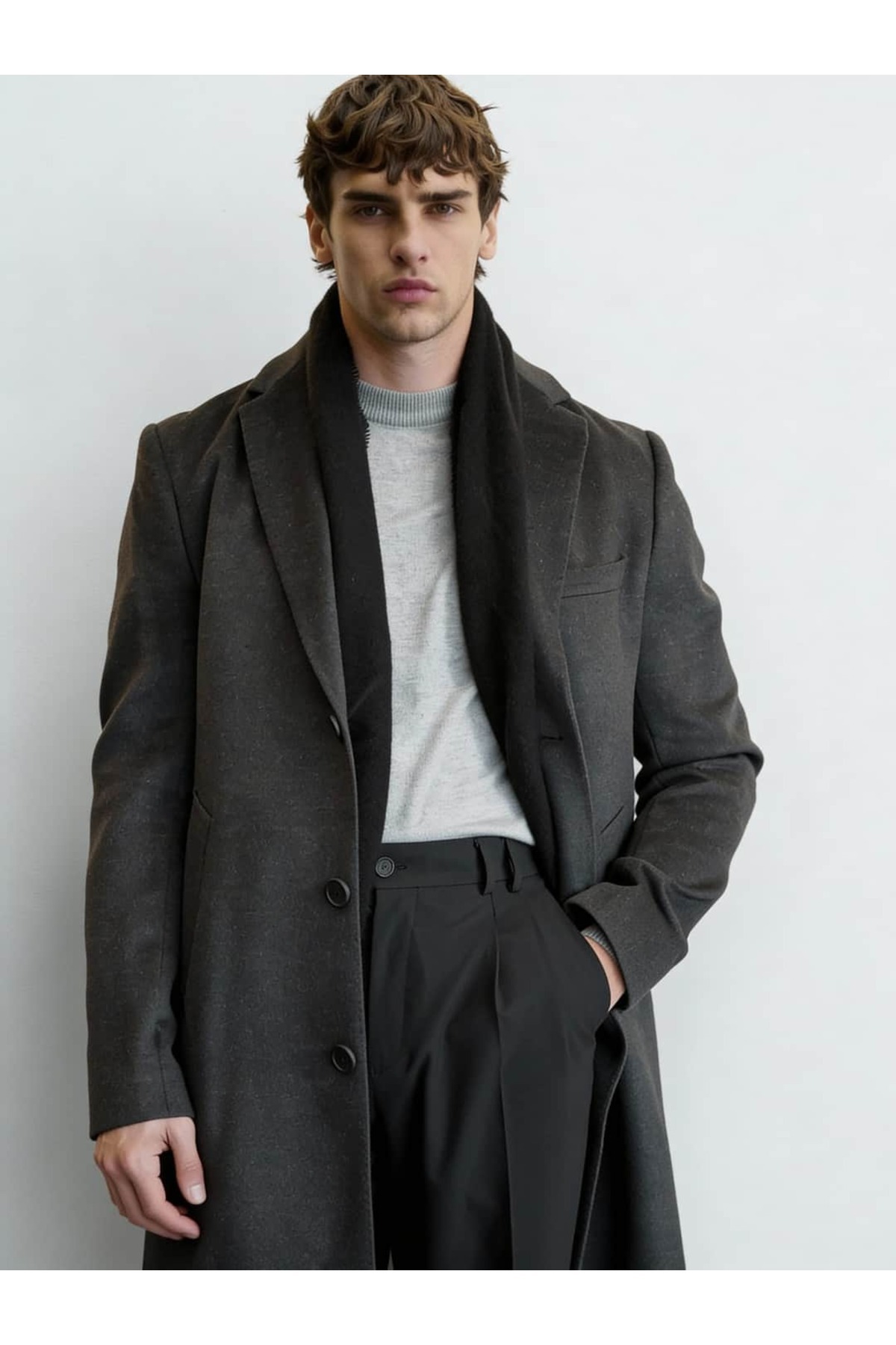 Atelier Old Money  Arcadius Siyah Kaban FW5978