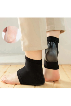 Pazarcan Siyah Silikon Topuk Nemlendirici Çorap