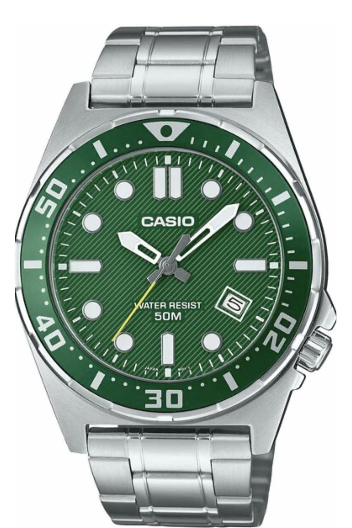 Casio MTD-135D-3AVDF SPOR VE ŞIK , YEŞİL KADRAN ERKEK KOL SAATİ