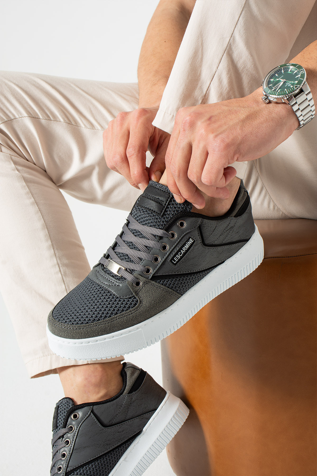 LesCarmine  907-TRK Yazlık Triko Erkek Spor Ayakkabı - Hafif & Nefes Alan - Görsel 3