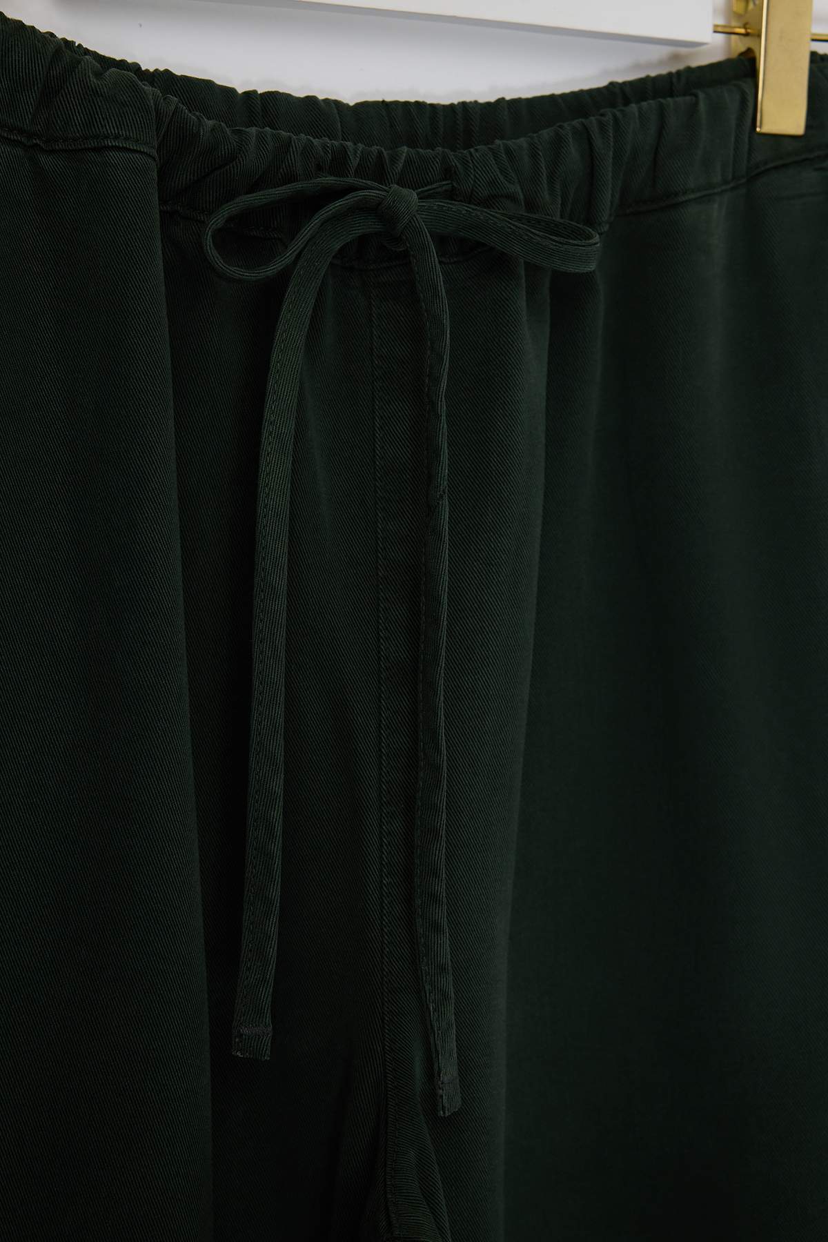 Trendyolmilla  Haki Yüksek Lastikli Bel Tencel İnce Yazlık Geniş Paça/Wide Leg Büyük Beden Jeans TBBSS25AR00038 - Görsel 6