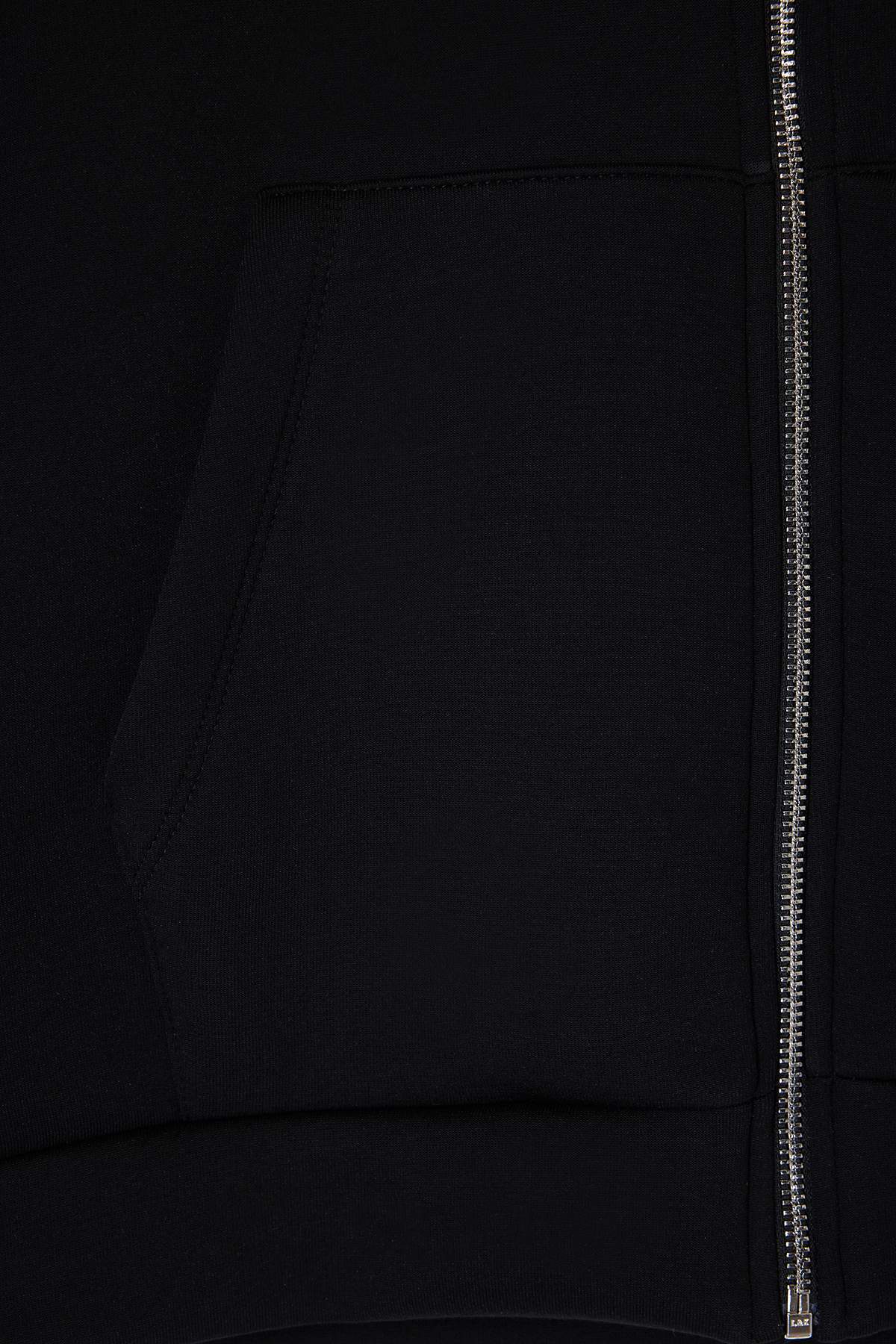 Trendyolmilla  Wardrobe Essentials –Siyah Oversize Kapüşonlu Örme Sweatshirt |TWOAW26SW00018 - Görsel 7