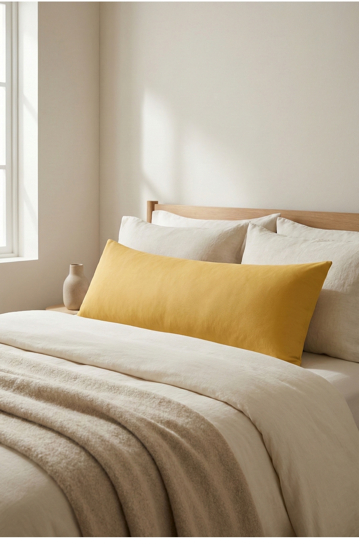 NESCO Dolgun Yan Yatış Hamile Yastığı Ve Dekoratif Uzun Yastık 40x120 - 1400gr fotoğrafı 6 (önizleme)