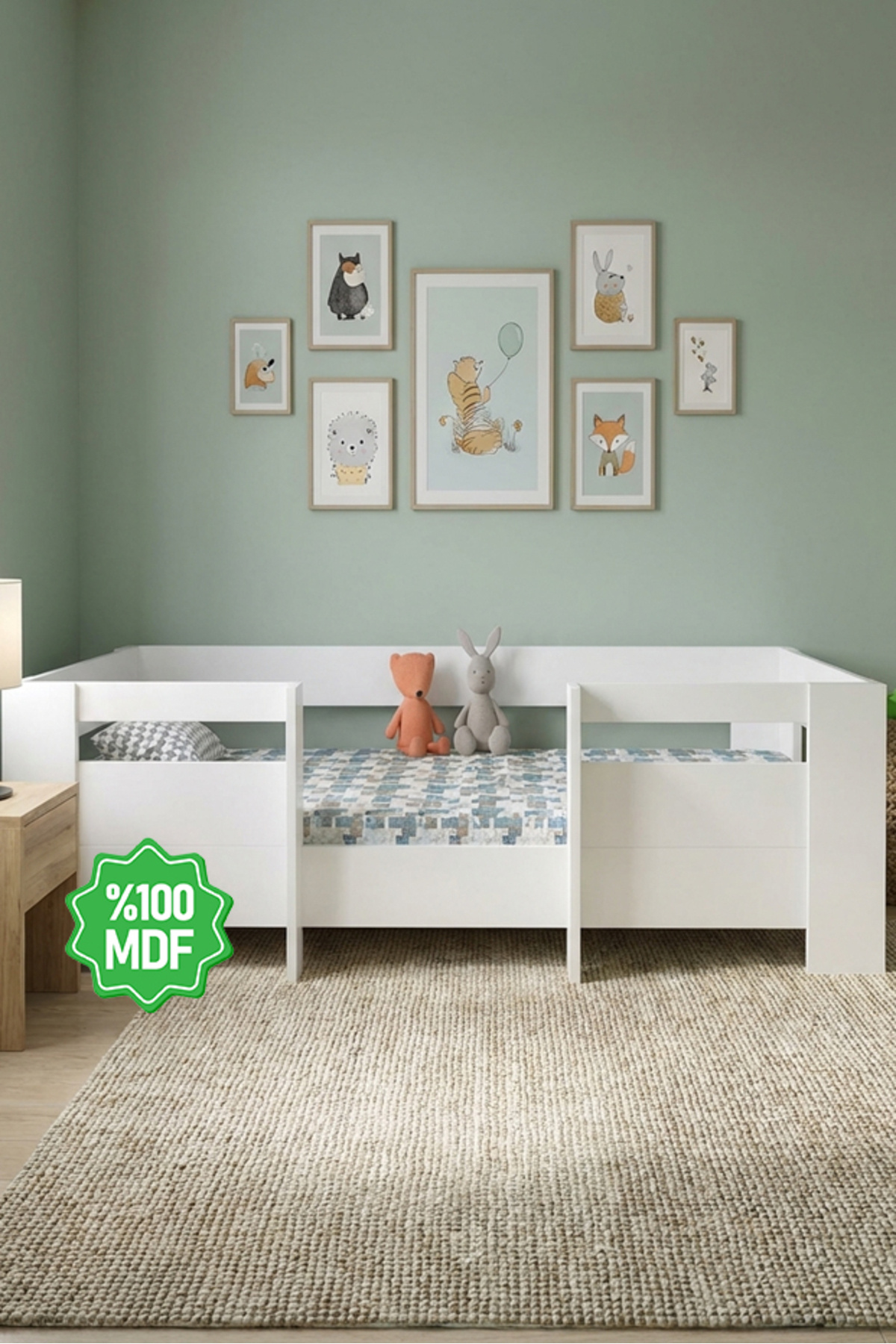 Ninnimo Vega Montessori Beyaz Mdf Karyola 90x190 Yatak Uyumlu M5 fotoğrafı 2 (önizleme)