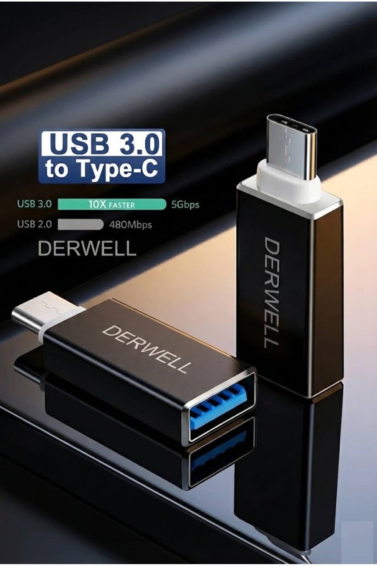 Type C Usb 3.1 to Usb 3.0 Şarj Data Çevirici Dönüştürücü Adaptör Data Cable OTG Adapter