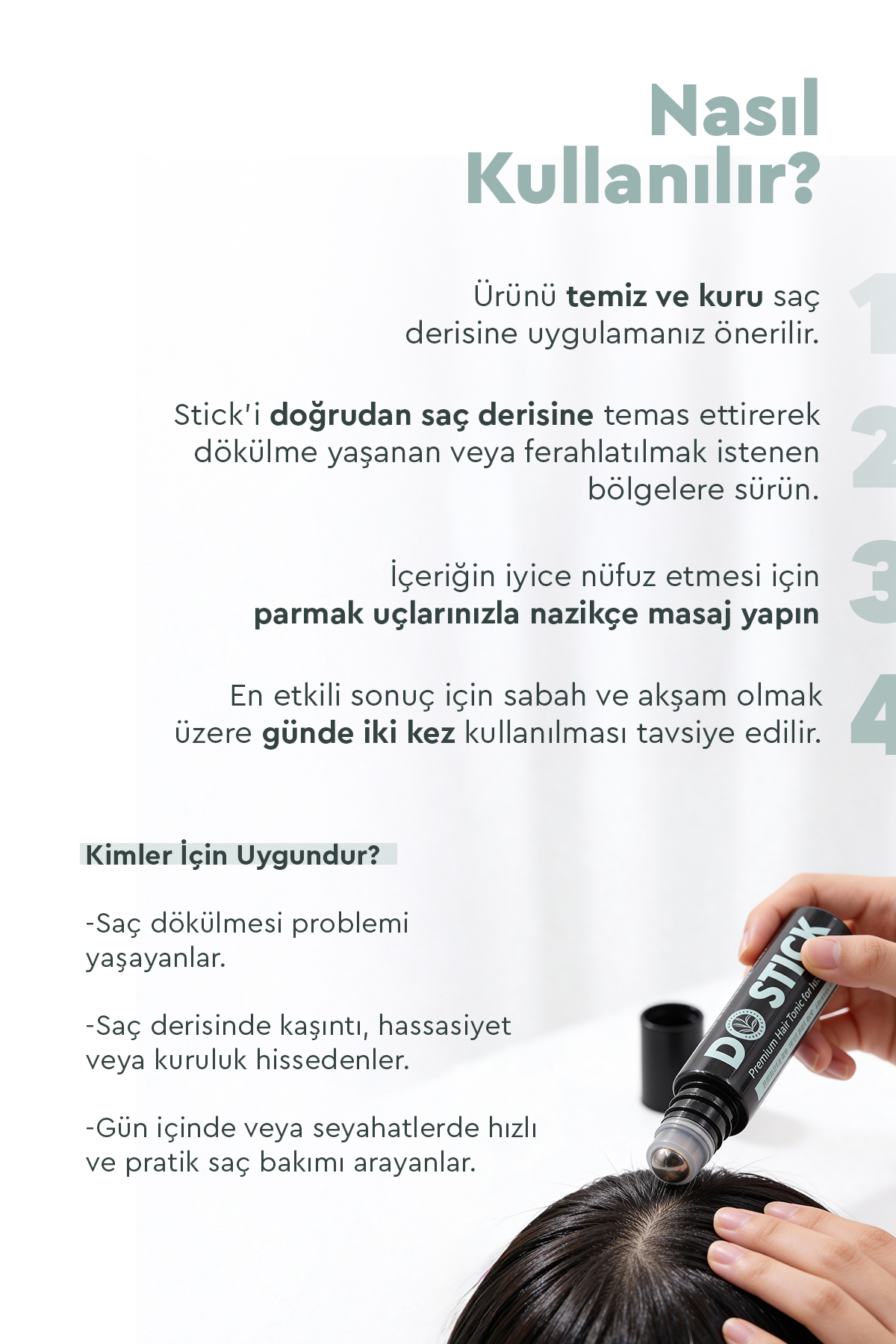Do Stick Boost - Boost Grow On Essence Hair Revial Serum 10ml - Saç Çıkarıcı Roll Up Serum — 2502010 — تصویر 5 از 5