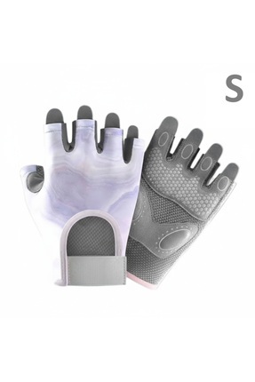 SkyWheel Terletmeyen Yarım Parmak Fitness Yoga Pilates Avuç İçi Kaymaz Siliko...