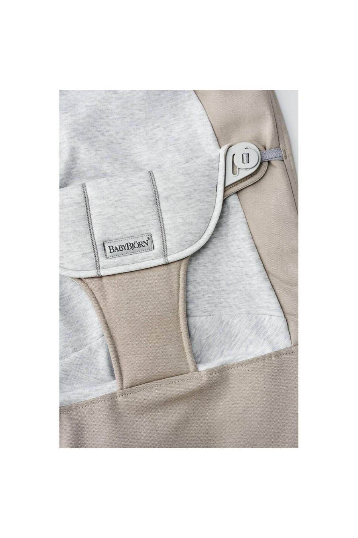 BabyBjörn Balance Soft Ana Kucağı Cotton Jersey / Beige Grey fotoğrafı 2 (önizleme)