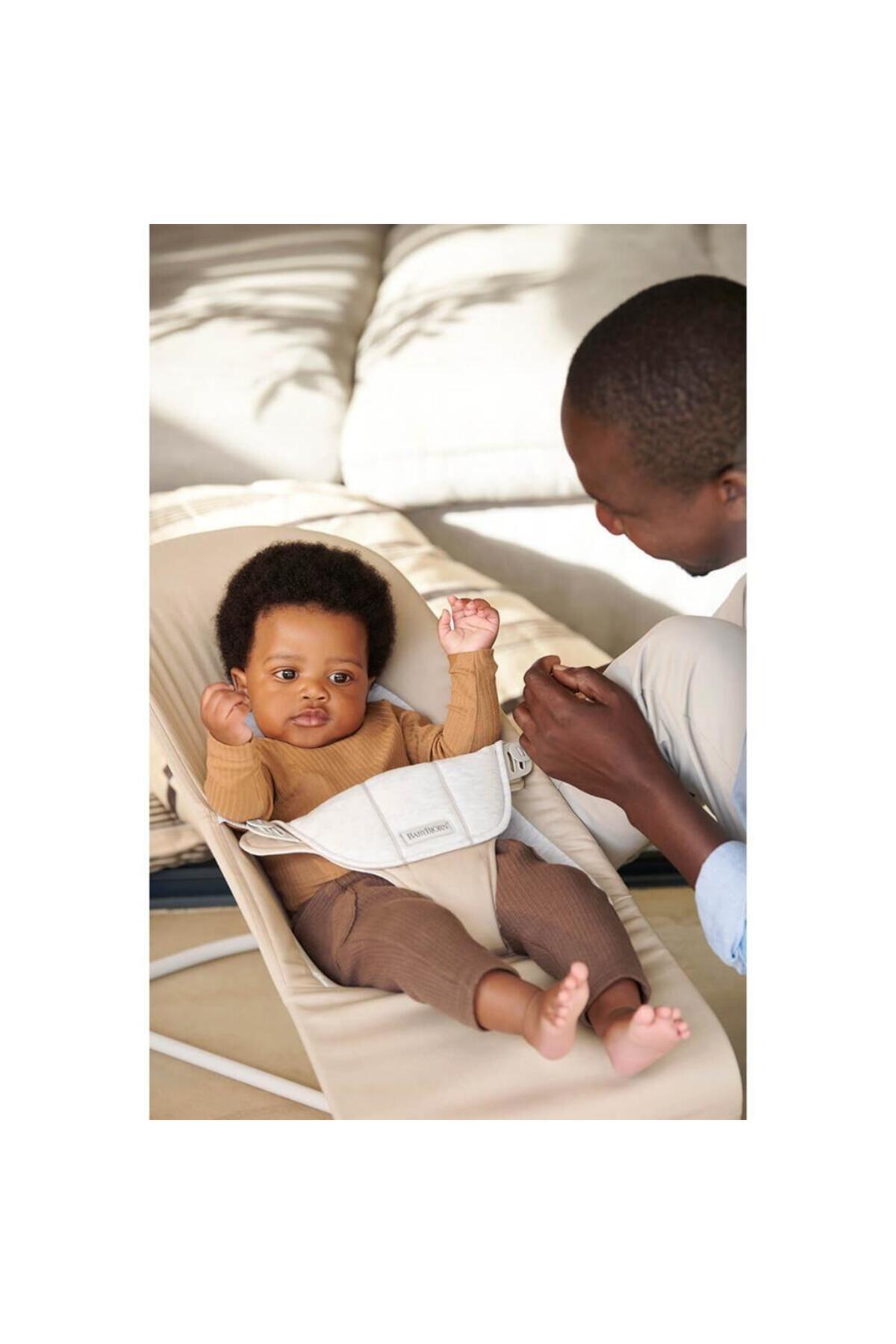 BabyBjörn Balance Soft Ana Kucağı Cotton Jersey / Beige Grey fotoğrafı 4 (önizleme)