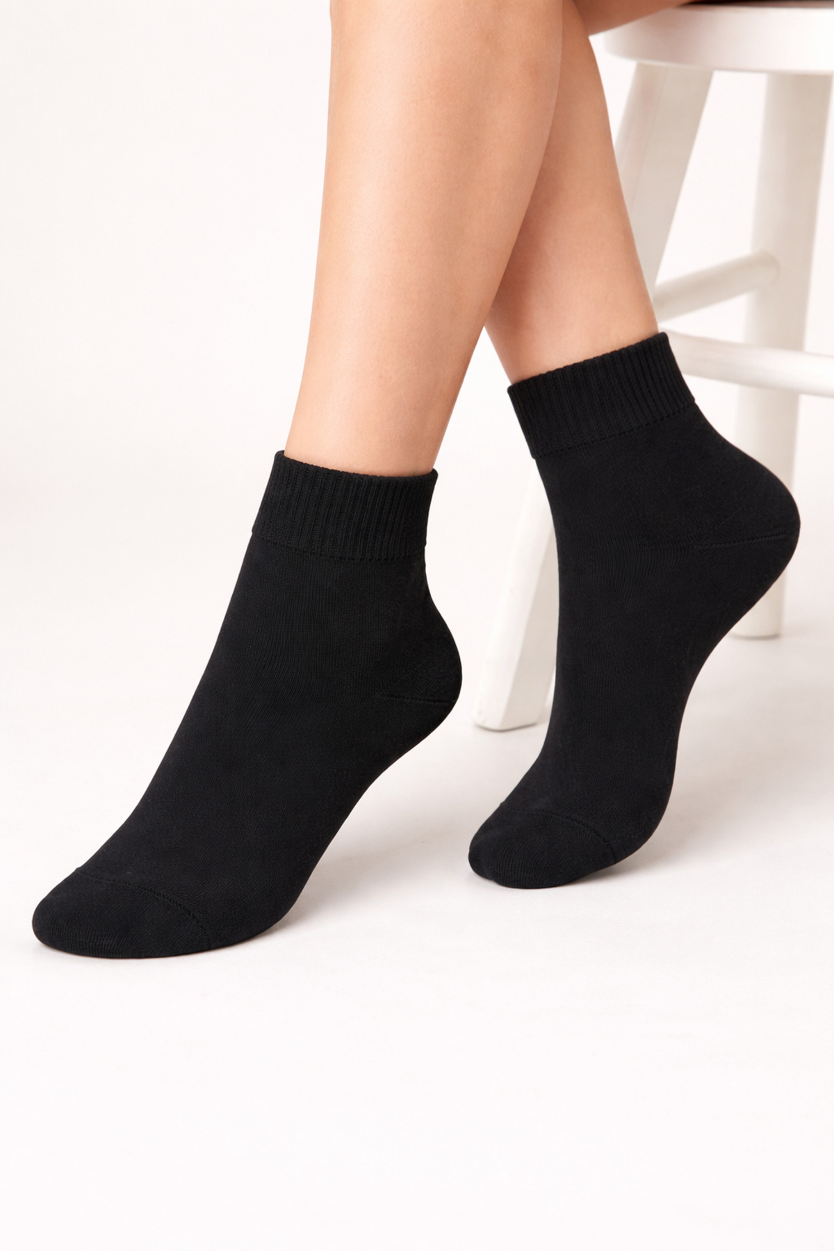 OUS 6’lı Unisex Bambu Çorap, Terletmeyen, Yumuşak Doku, Sıkmayan Lastik, Günlük Çorap Seti görsel 5