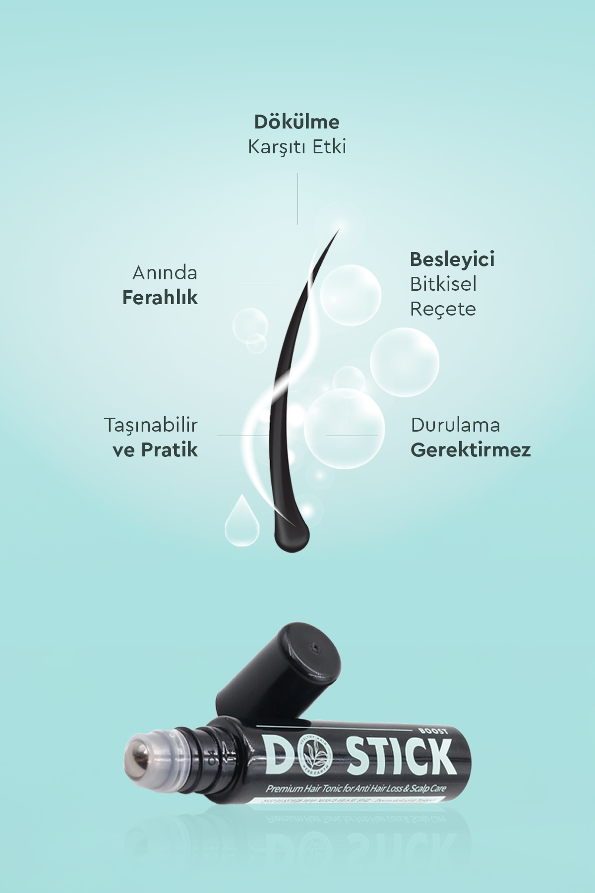 Do Stick Boost - Boost Grow On Essence Hair Revial Serum 10ml - Saç Çıkarıcı Roll Up Serum — 2502010 — تصویر 3 از 5