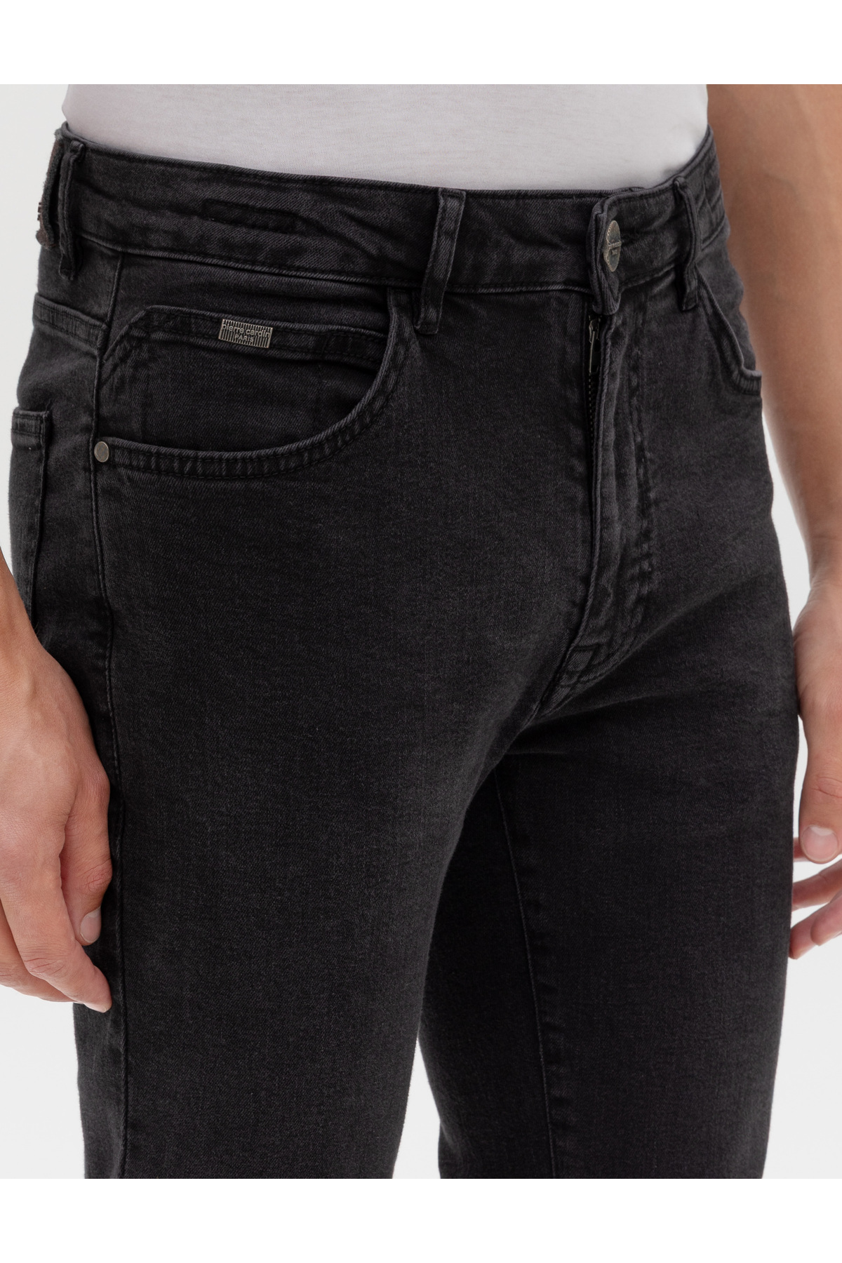 Pierre Cardin  Gri Slim Fit Jean Pantolon 50317292-VR024 - Görsel 5