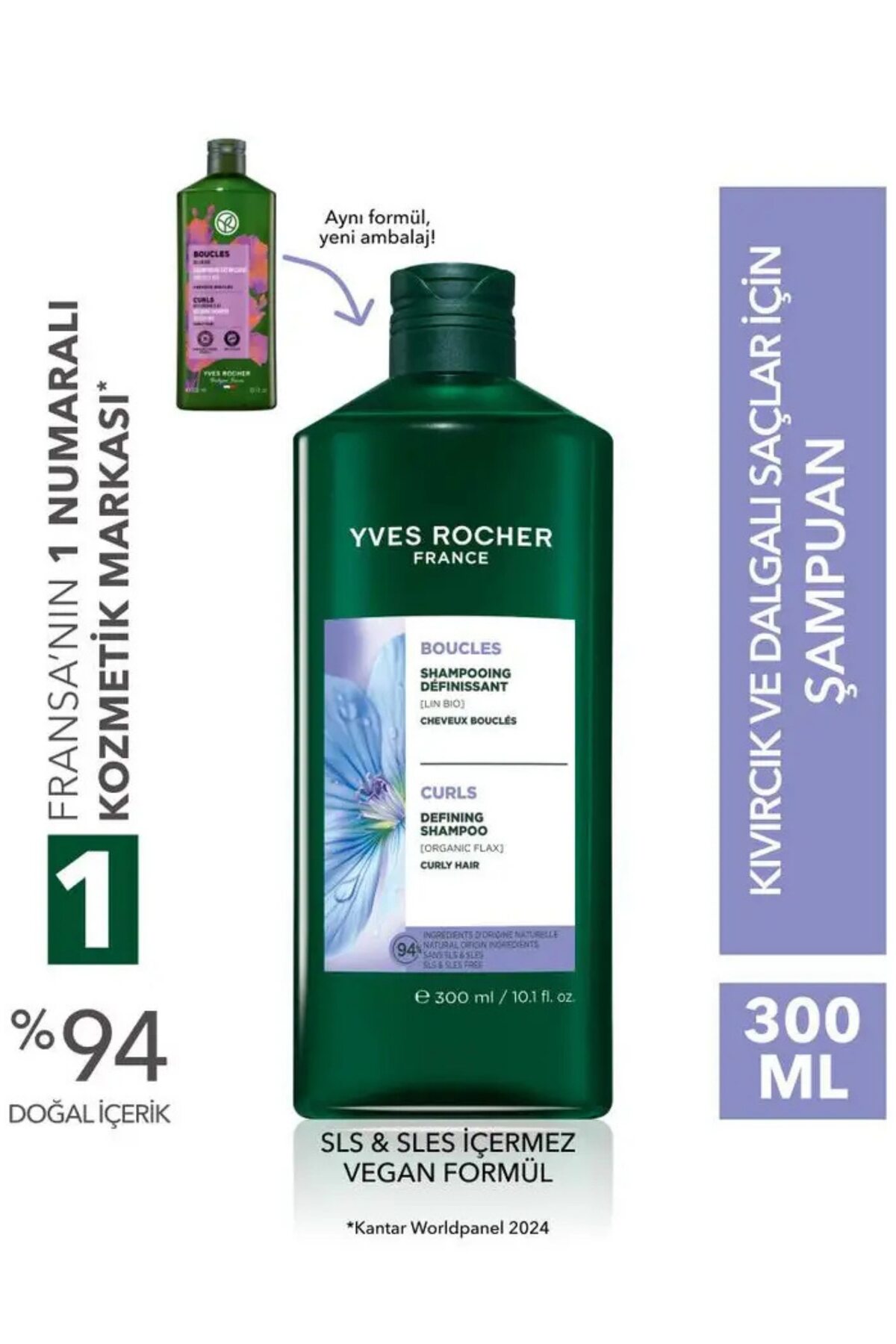 Yves Rocher Şampuan – Her Yıkamada Ferahlık ve Besleyici Onarıcı