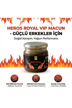 HEROS ROYAL Çakşır Otlu Ginsengli Kuvvet Macun 240 gr