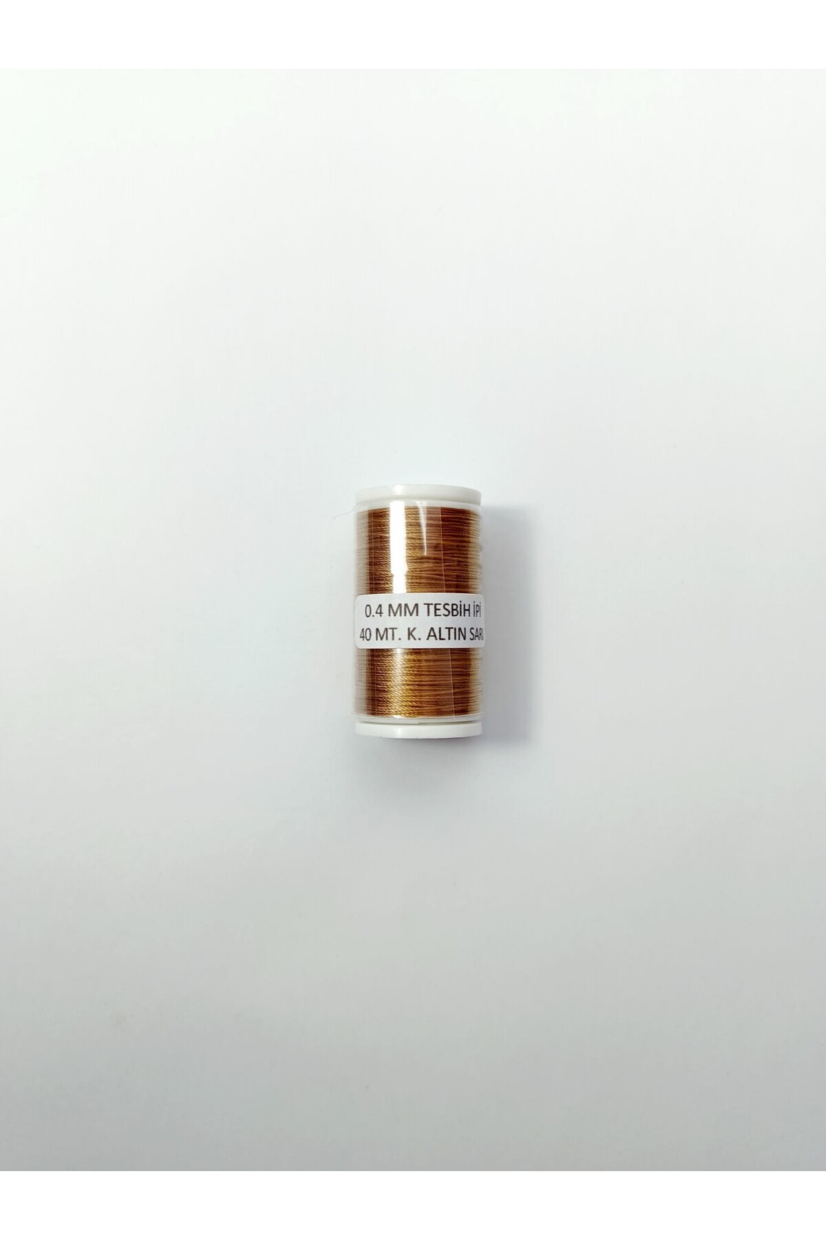 40 Metre Koyu Altın Sarı Renk 0.4 Mm Tesbih Ipi