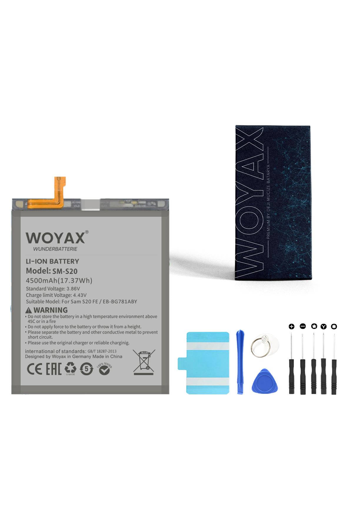 Woyax by Deji Samsung Galaxy S20 FE / A52 / A52S Mucize Batarya
