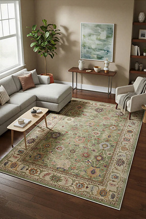 eco concept Mitos Serisi Dijital Baskı Halı Etnik Retro Desen Mutfak Halı Yık...