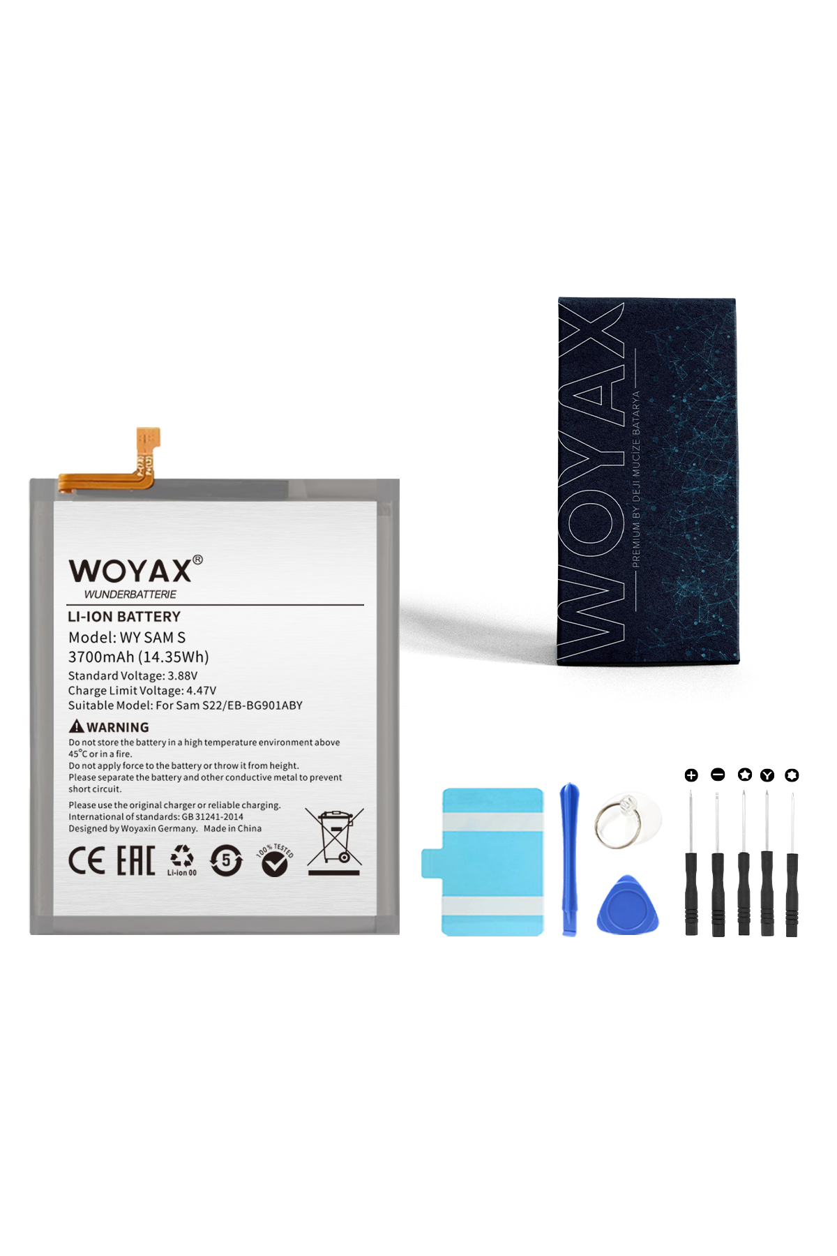 By Deji Galaxy S22 Compatible Premium Battery
