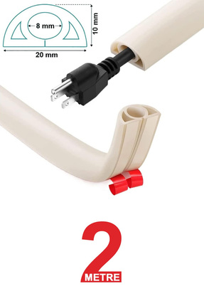 EasyTech Esnek Kablo Kanalı KREM / ET-KK13