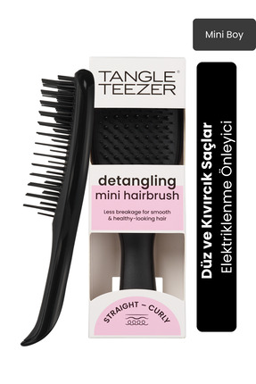 Tangle Teezer The Ultimate Detangler Black Eletriklenme Önleyici Mini Boy Tar...
