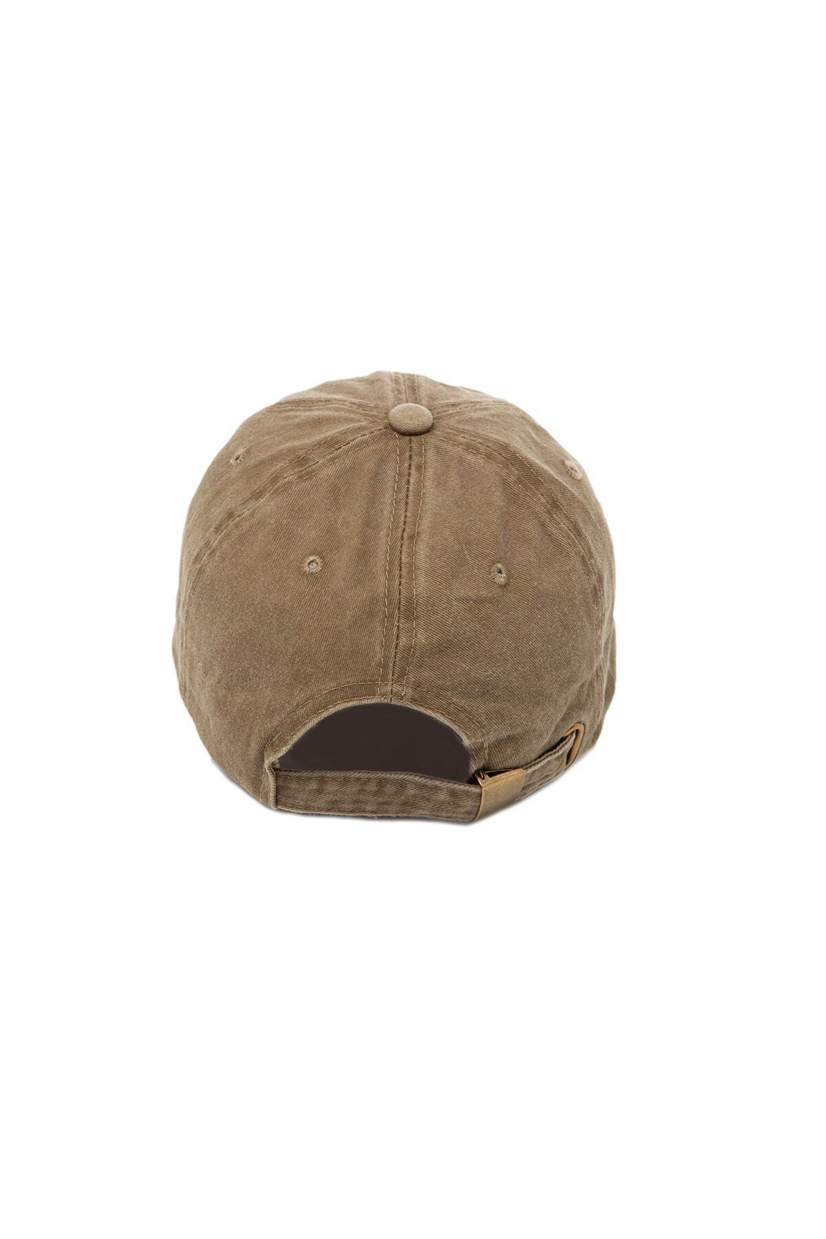 OnMyHead  Açık Kahve Yıkamalı Kep - Görsel 8