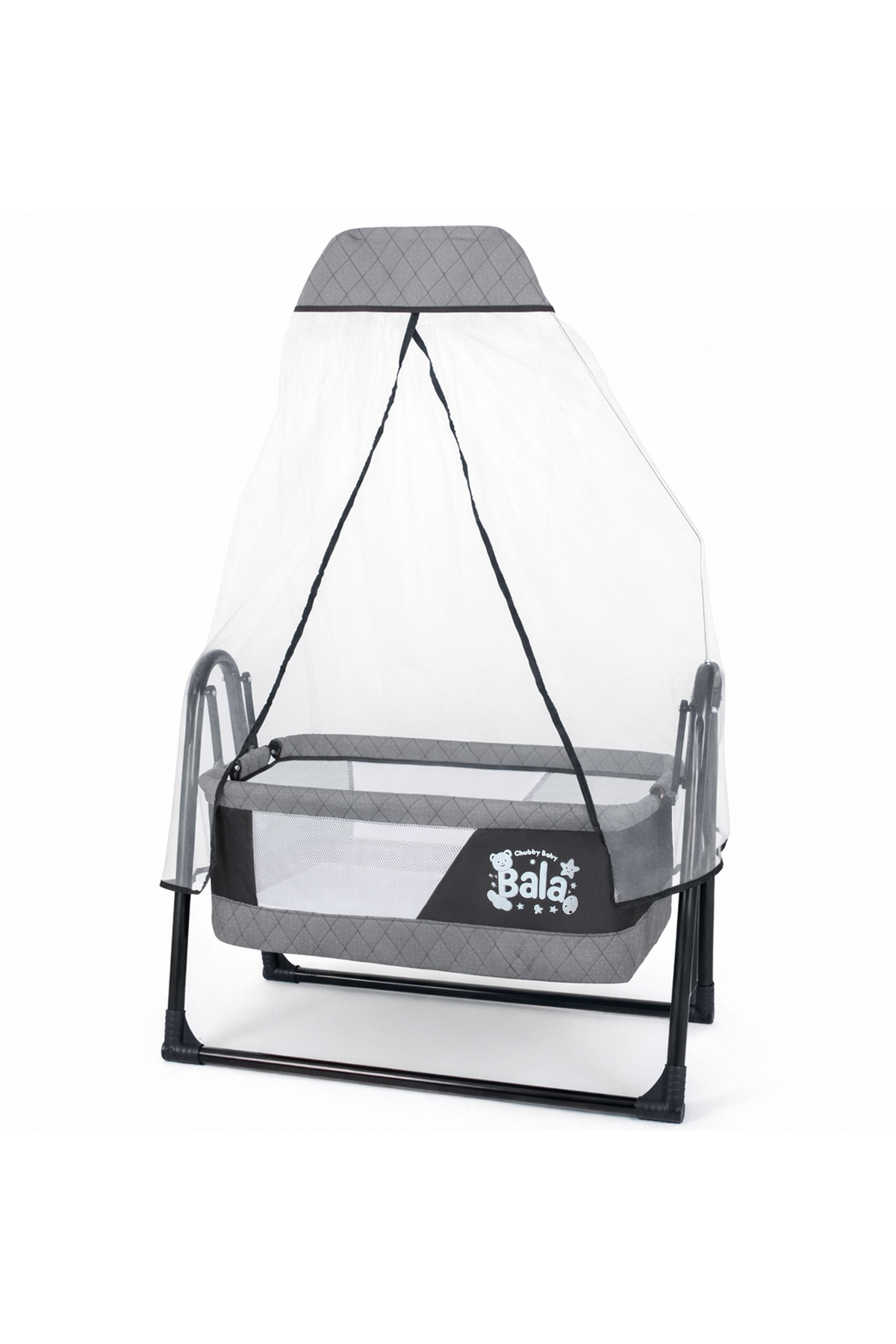 CHUBBY BABY Bala Sallanır Sepet Beşik 5 Cm Sünger Yataklı Sallanır Bebek Beşiği fotoğrafı 2 (önizleme)