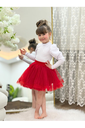 LULLY KİDS Kız Çocuk 29 Ekim/23 Nisan Gösteri Kullanımına Uygun Tül/Tütü 4 Ka...