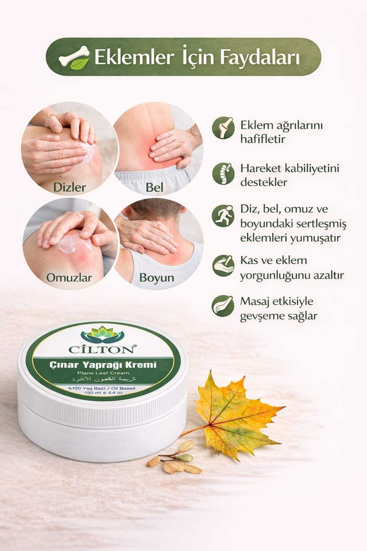 ÇINAR YAPRAĞI KREMİ PLANE LEAF CREAM 150 ML — 32 — تصویر 5 از 9