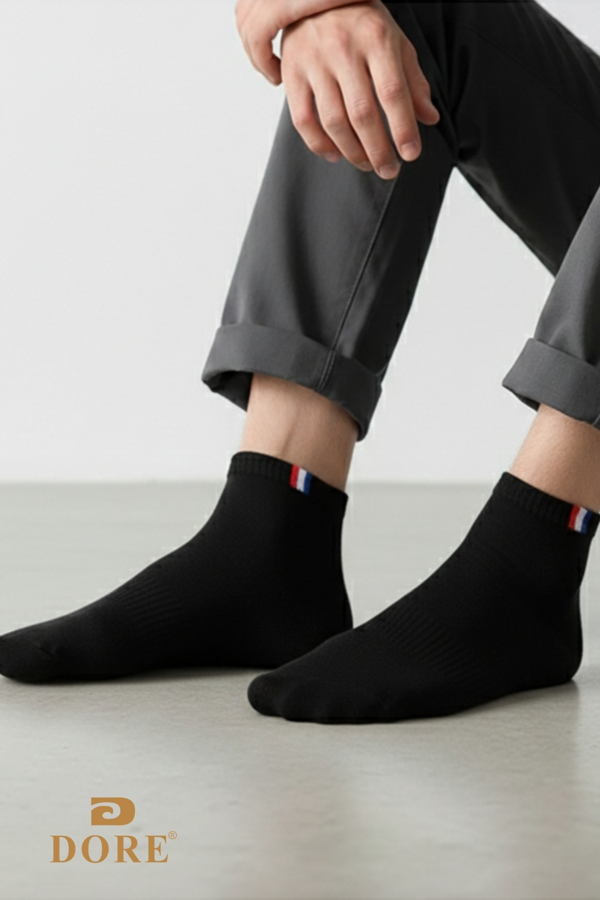 Dore Orijinal Unisex 3 Çift Premium Sport Pamuklu 4 Mevsim Esnek Konfor Modeli Ter Emici Nefes Alan Cilt Dostu Günlük Spor Ayakkabı Sneaker Bilek Boy Kısa Patik Çorap görsel 6