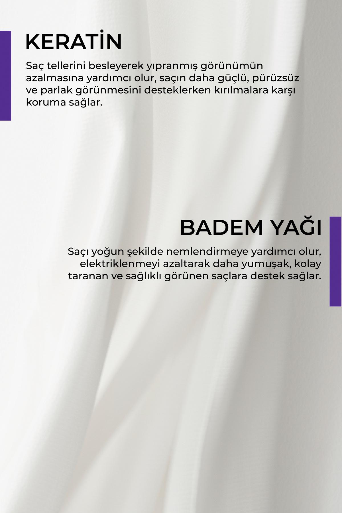 Besleyici Keratin Kolay Tarama Saç Bakım Sütü — KNW042 — تصویر 2 از 3
