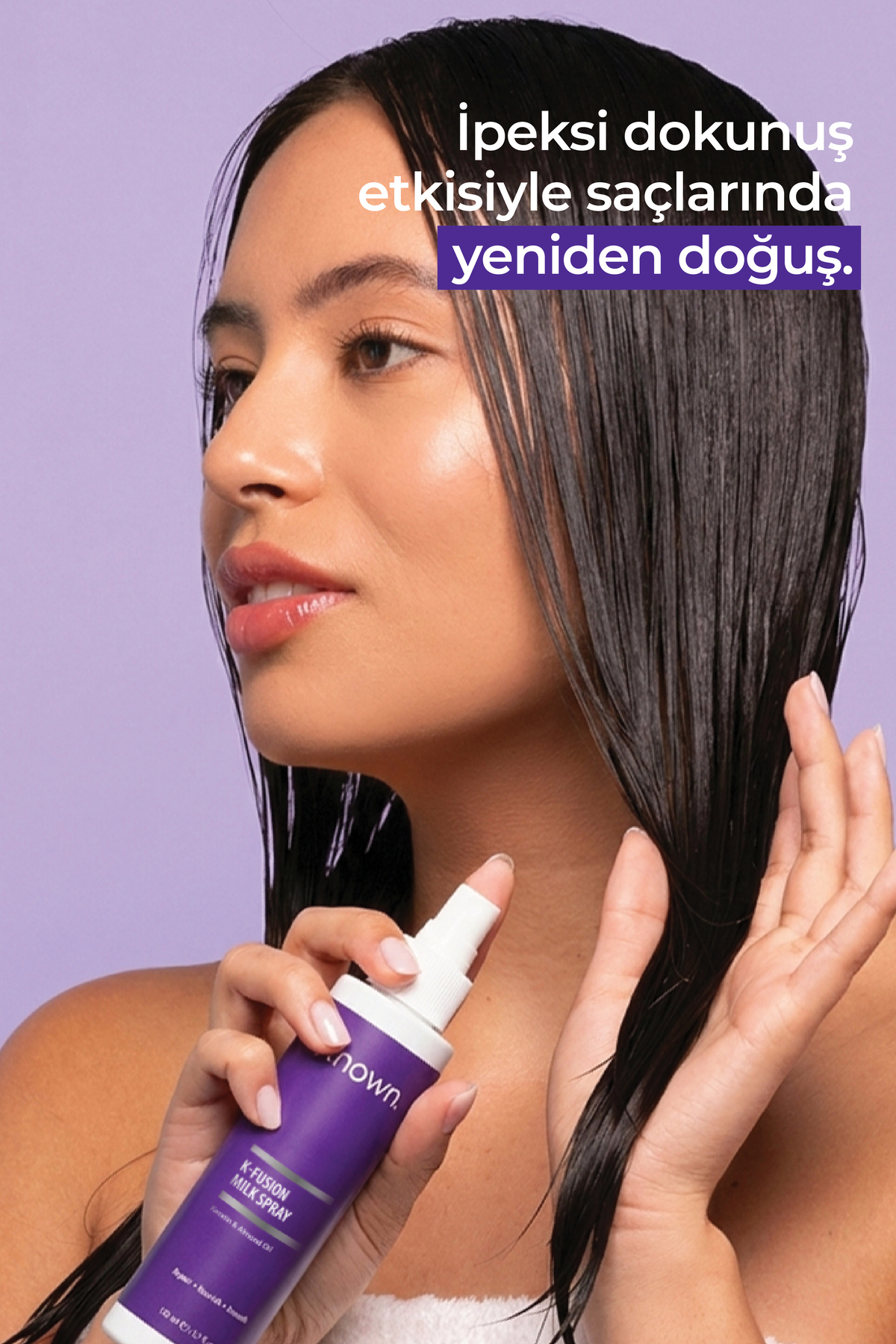 Besleyici Keratin Kolay Tarama Saç Bakım Sütü — KNW042 — تصویر 3 از 3